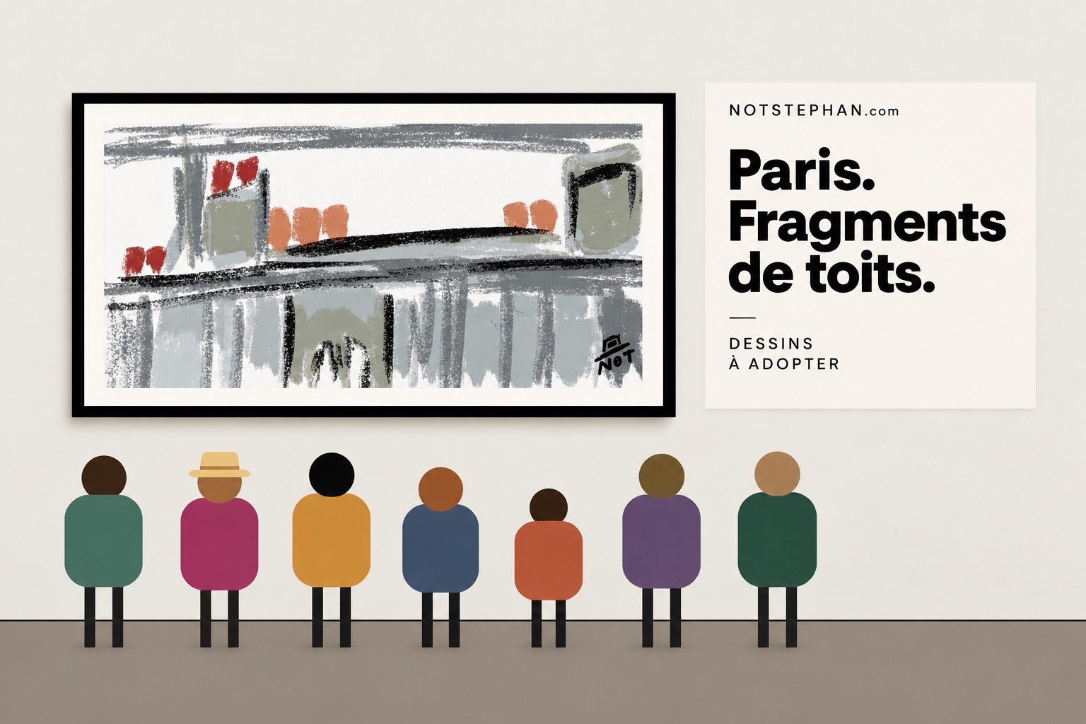 Paris. Fragments de toits.