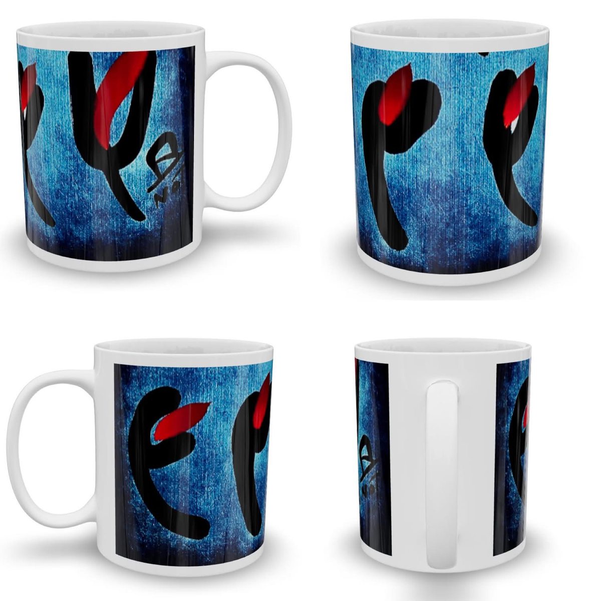 Mug NOTSTEPHAN bleu, noir et rouge